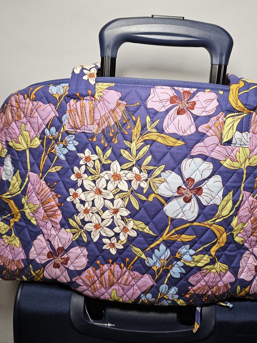 Vera Bradley Quilted Weekender in Coffee Garden - Picture 5 of 9
